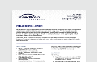 PPC MLS: Polyester Multi Layer Overlay Data Sheet