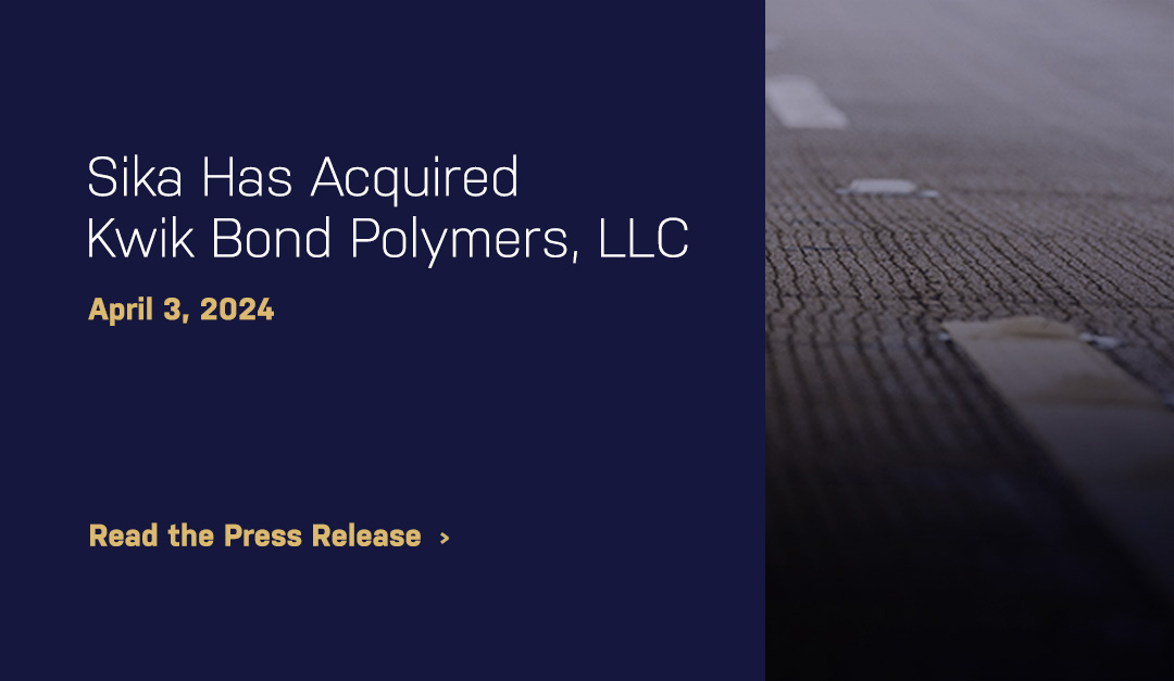 SIKA Acquires Infrastructure Refurbishment Company in the United States